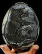 Septarian Dragon Egg Geode - Crystal Filled #40903-1